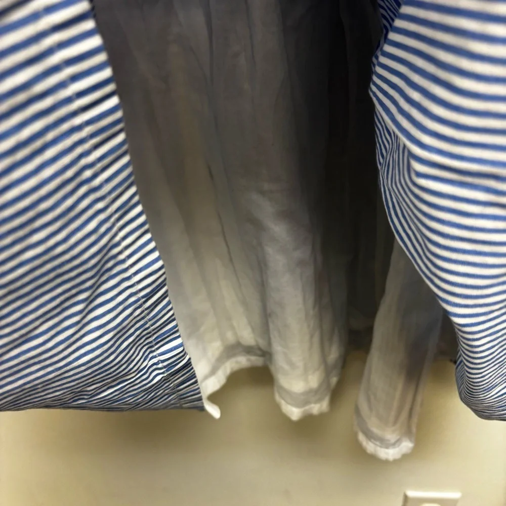 J. Crew Tiered Midi Ruffle Dress Stripe